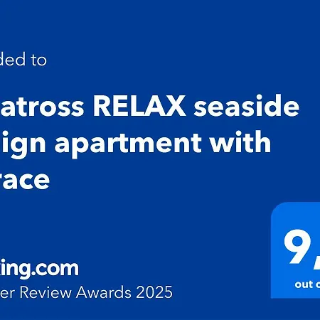 Albatross Relax Seaside Design With Terrace *